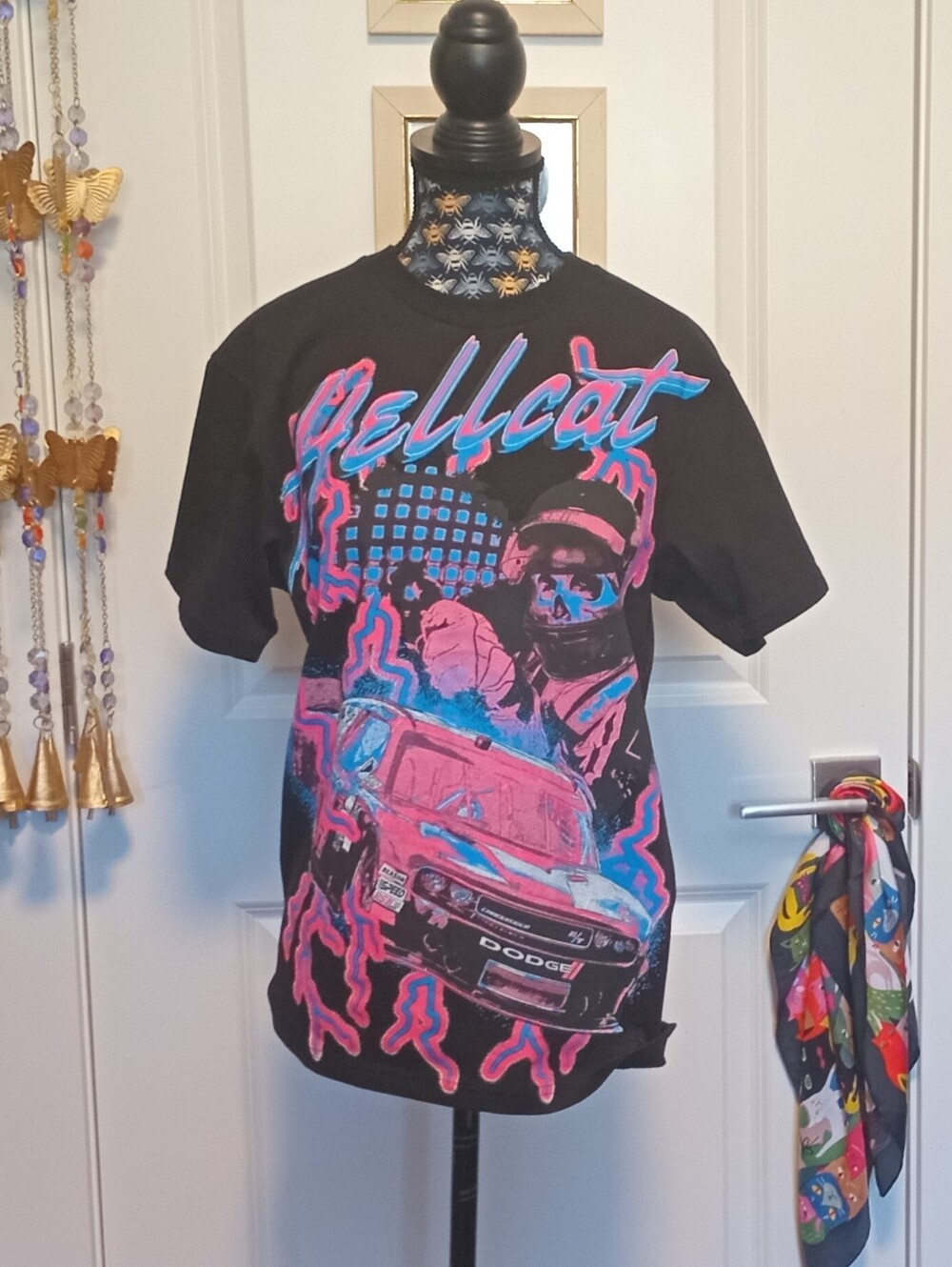 Dodge x Reason black Hellcat graphic tee, limited edition collab